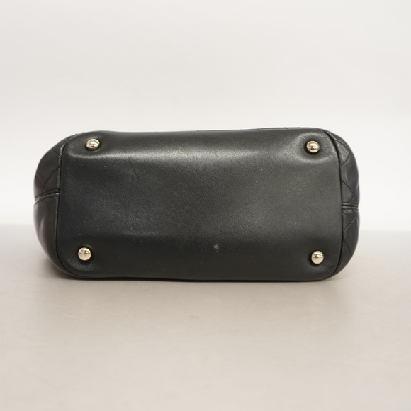 CHANELAuth  Ligne Cambon Women's Undefined,Leather Tote Bag Black - Picture 3 of 10